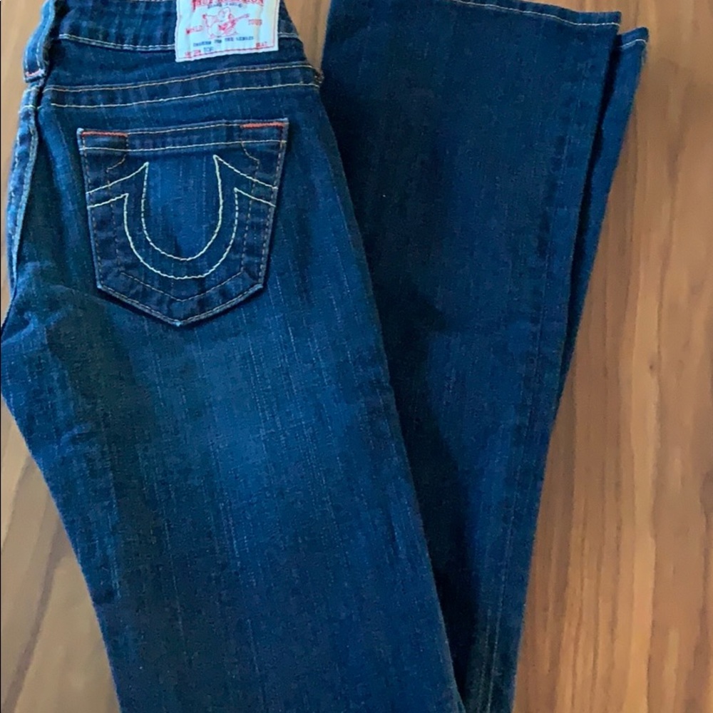 True Religion dark blue jeans